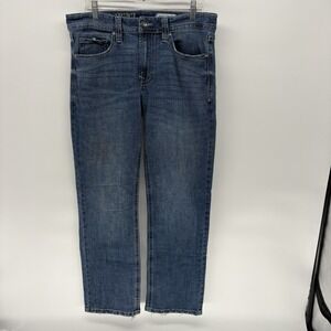 T.K Axel Slim Fit Thick stitch Bootcut Denim Stone Wash Jeans 32X31